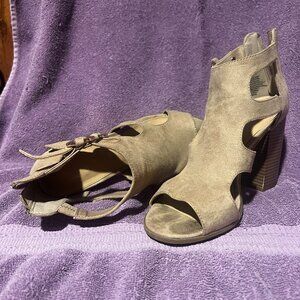 Nude Suede Heels